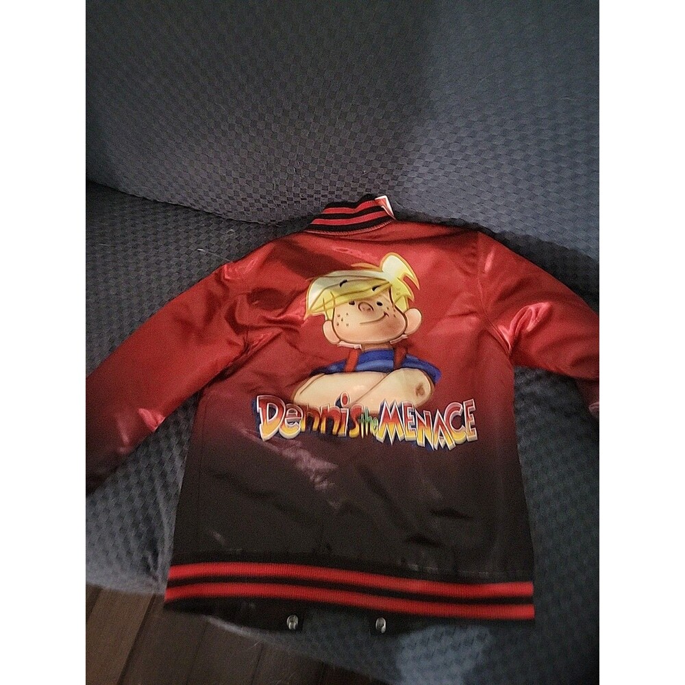 Dennis The Menace Headgear Classics Gradient Satin Jacket Mens size Extra Small